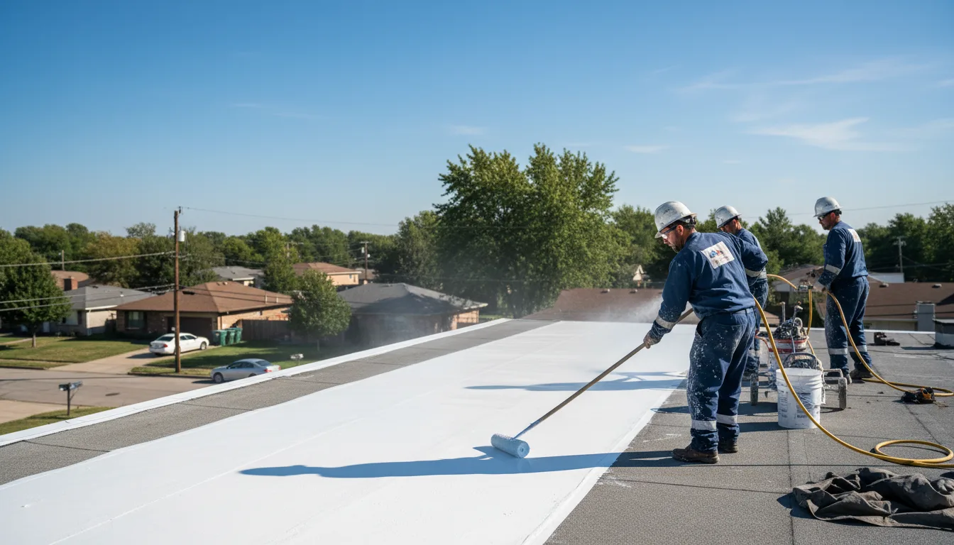 Commercial roof coating in Oconee, GA near me